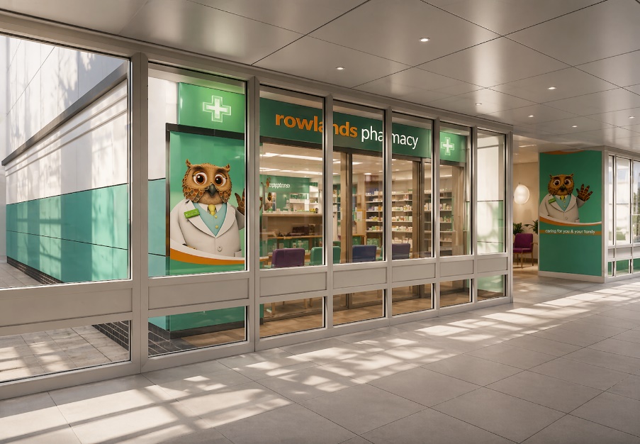 Pharmacy shopfront & fit-out — design visualisation