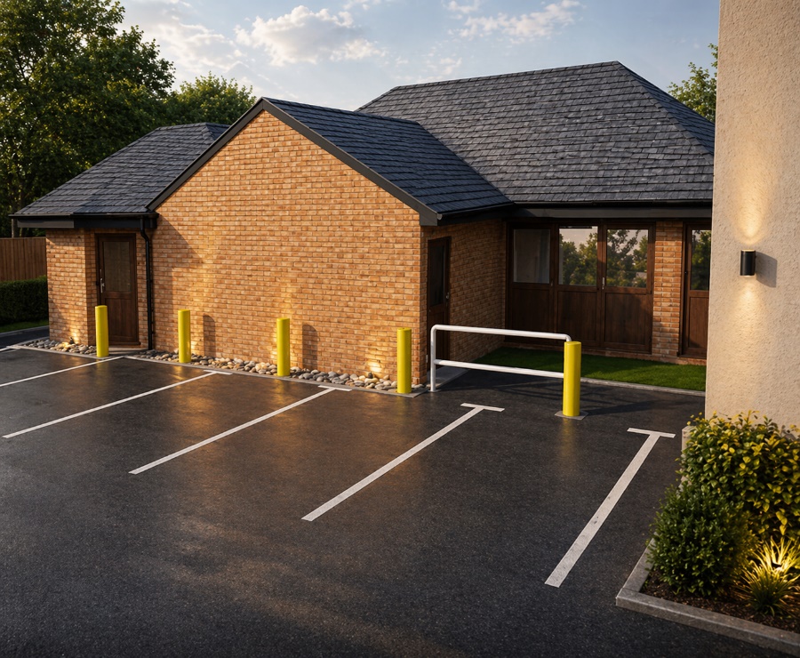 Single-storey commercial building — design visualisation